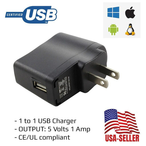 Usb charger to - 1-to-1, black