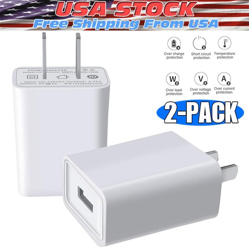 2pcs universal us plug - 5v,