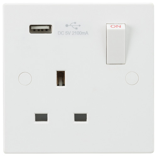 13a switched socket with - switched,