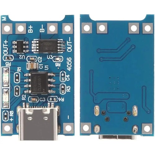 Usb type 18650 tp4056 - 1a,