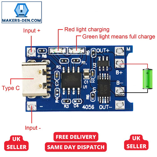 Usb lithium battery - usb-c,